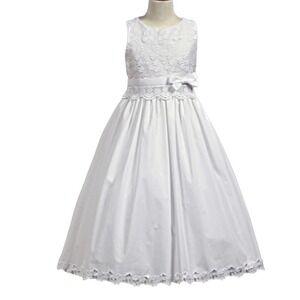 NWOT Swea' Pea & Lilli White Special Occasion Sleeveless Dress 12
